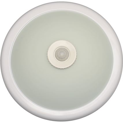 Fulgur s-22941 - Oprawa sufitowa z czujnikiem ruchu i zmierzchu DARINA 2xE27/40W/230V Ø 30 cm biała