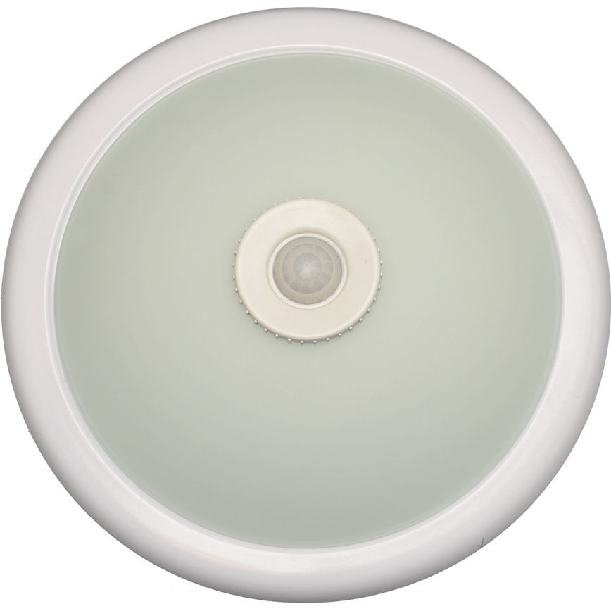 Fulgur s-22941 - Oprawa sufitowa z czujnikiem ruchu i zmierzchu DARINA 2xE27/40W/230V Ø 30 cm biała