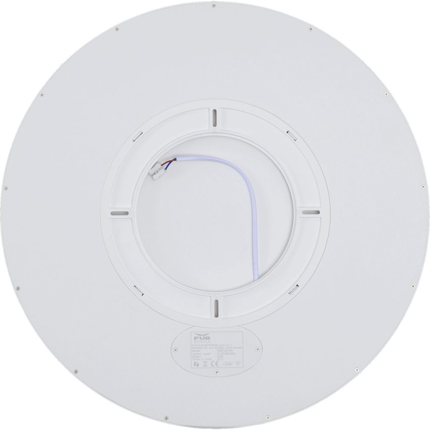 Fulgur s-43039 - LED ściemnialna oprawa sufitowa NOMY-RC LED/40W/230V 3000/4000/6500K Ø 50 cm IP40 biała + pilot zdalnego sterowania
