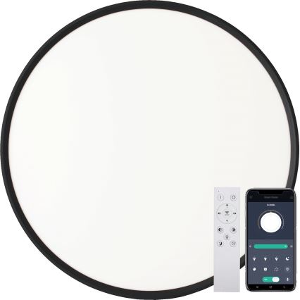 Fulgur s-43040 - LED Ściemnialna lampa sufitowa NOMY-RC LED/40W/230V 3000/4000/6500K śr. 50 cm IP40 czarna + pilot zdalnego sterowania
