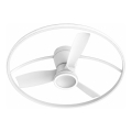 Fulgur s-43048 - Ściemnialny wentylator sufitowy LED THORA LED/50W/230V 2700-5000K biały + pilot zdalnego sterowania