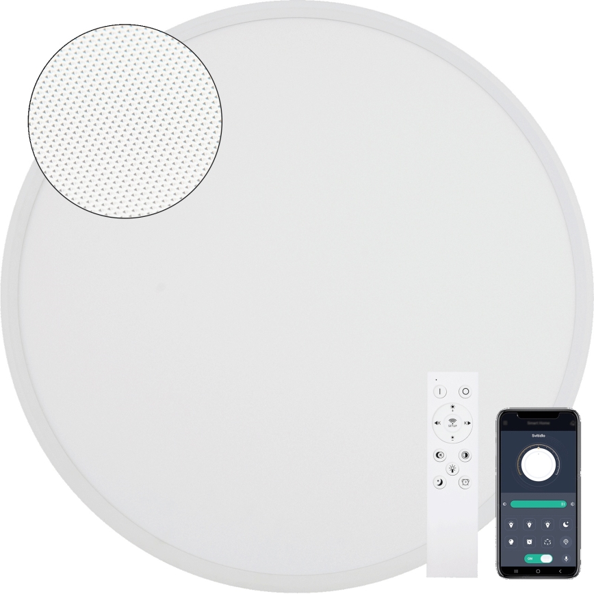 Fulgur s-43056 - Ściemnialna oprawa sufitowa LED NOMY LED/40W/230V 3000-6500K Ø 50 cm UGR19 IP40 Wi-Fi biała + pilot zdalnego sterowania