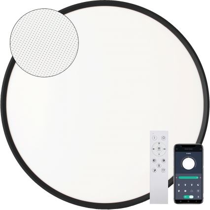 Fulgur s-43057 - LED ściemnialna lampa sufitowa NOMY LED/40W/230V 3000-6500K Ø 50 cm UGR19 IP40 Wi-Fi czarna + pilot zdalnego sterowania