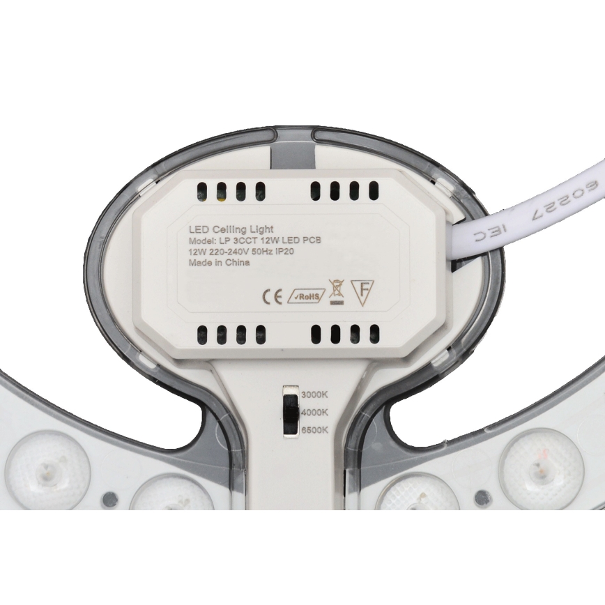 Fulgur s-43088 - Magnetyczny moduł LED/12W/230V 3000/4000/6500K śr. 19,3 cm