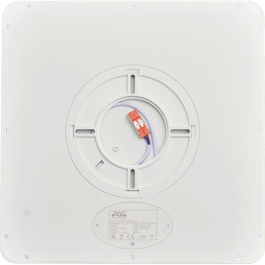 Fulgur s-43102 - Oprawa sufitowa LED NOMY LED/24W/230V 3000/4000/6500K IP40 30x30 cm biała
