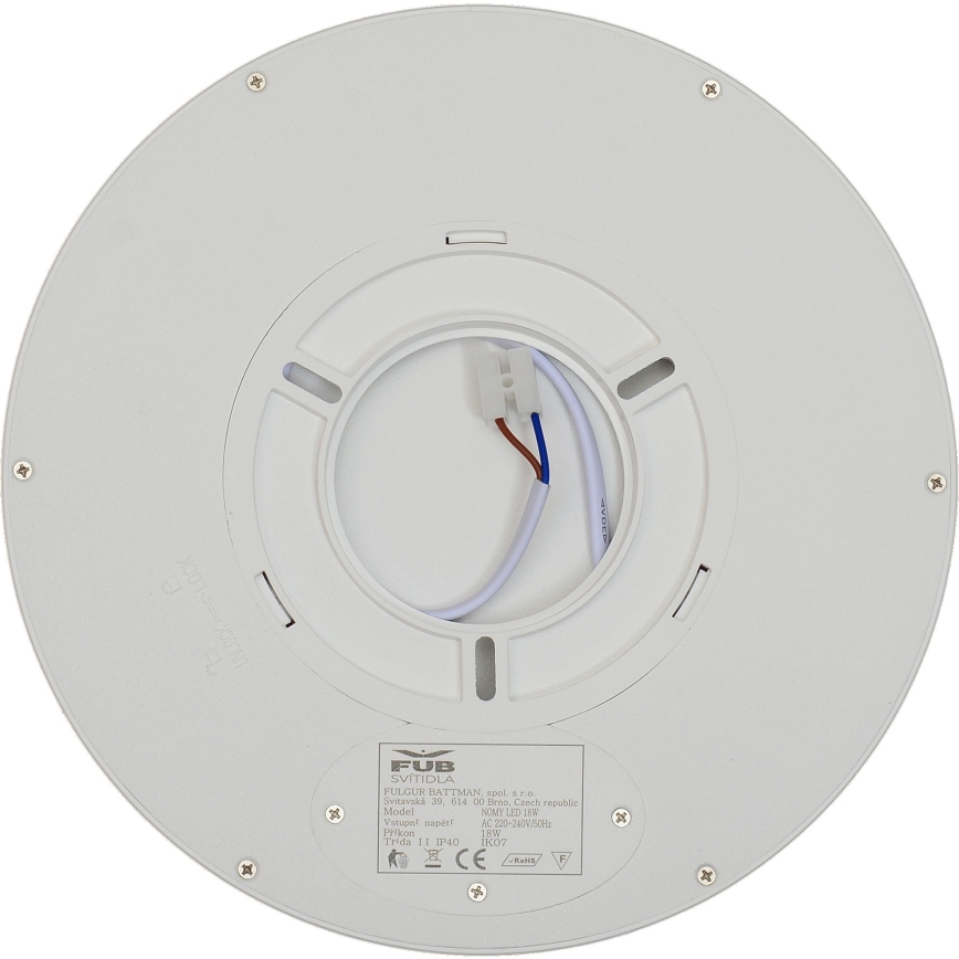 Fulgur z-42584 - LED Plafon z czujnikiem pohybu NOMY-S LED/18W/230V 3000/4000/6000K IP40 śr. 23 cm biały