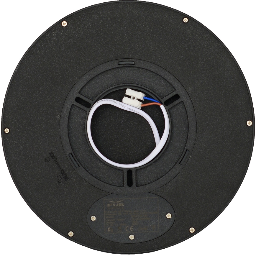 Fulgur z-42585 - LED Plafon z czujnikiem pohybu NOMY-S LED/18W/230V 3000/4000/6000K IP40 śr. 23 cm czarny