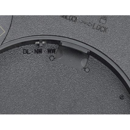 Fulgur z-42587 - LED Plafon z czujnikiem pohybu NOMY-S LED/24W/230V 3000/4000/6000K IP40 śr. 30 cm czarny