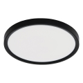 Fulgur z-42587 - LED Plafon z czujnikiem pohybu NOMY-S LED/24W/230V 3000/4000/6000K IP40 śr. 30 cm czarny