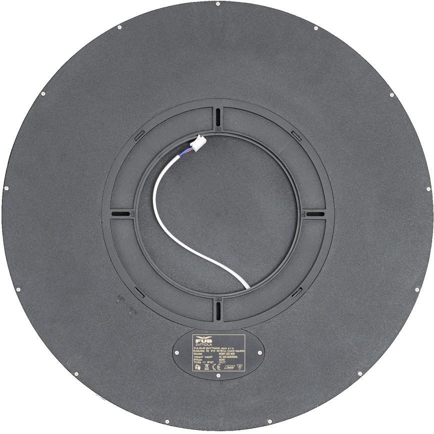 Fulgur z-42591 - LED Plafon z czujnikiem pohybu NOMY-S LED/40W/230V 3000/4000/6000K IP40 śr. 50 cm czarny