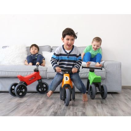 Funny Wheels - Jeździk/rowerek biegowy 2 w 1 RIDER SPORT czerwony/czarny