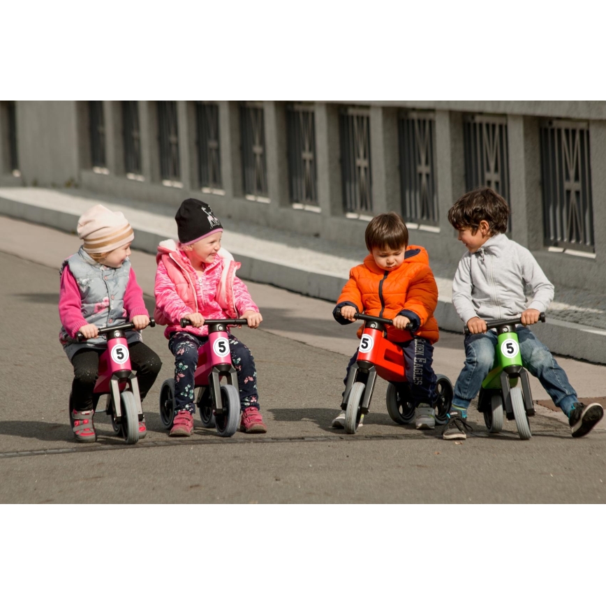 Funny Wheels - Jeździk/rowerek biegowy 2 w 1 RIDER SPORT czerwony/czarny