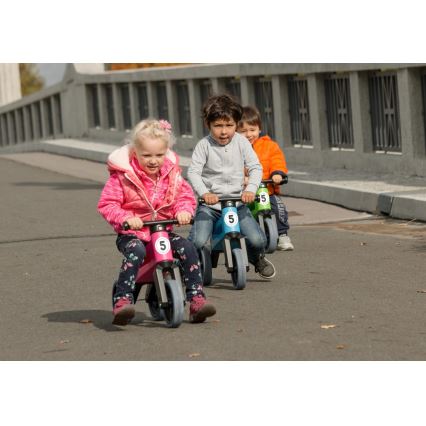 Funny Wheels - Rowerek biegowy 2 w 1 RIDER SPORT różowy/czarny