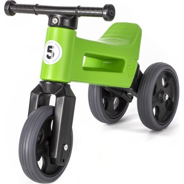 Funny Wheels - Rowerek biegowy 2 w 1 RIDER SPORT zielony/czarny