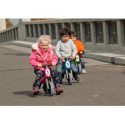 Funny Wheels - Rowerek biegowy 2w1 RIDER SPORT niebieski/czarny