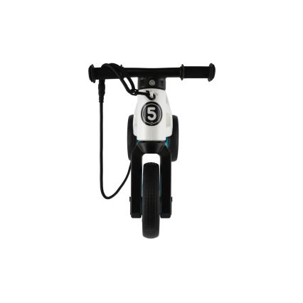 Funny Wheels - Rowerek biegowy 2w1 RIDER SUPER SPORT biały/czarny/niebieski