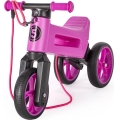 Funny Wheels - Rowerek biegowy 2w1 RIDER SUPER SPORT różowy/czarny
