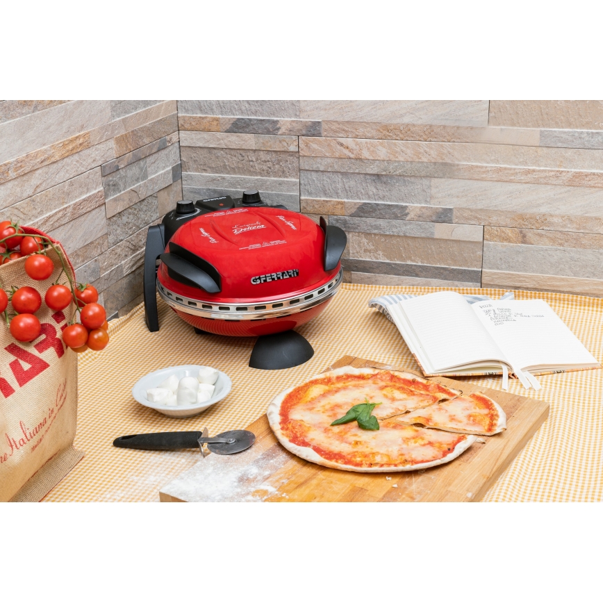 G3Ferrari G1000602 - Piec do pizzy DELIZIA 1200W/230V czerwony