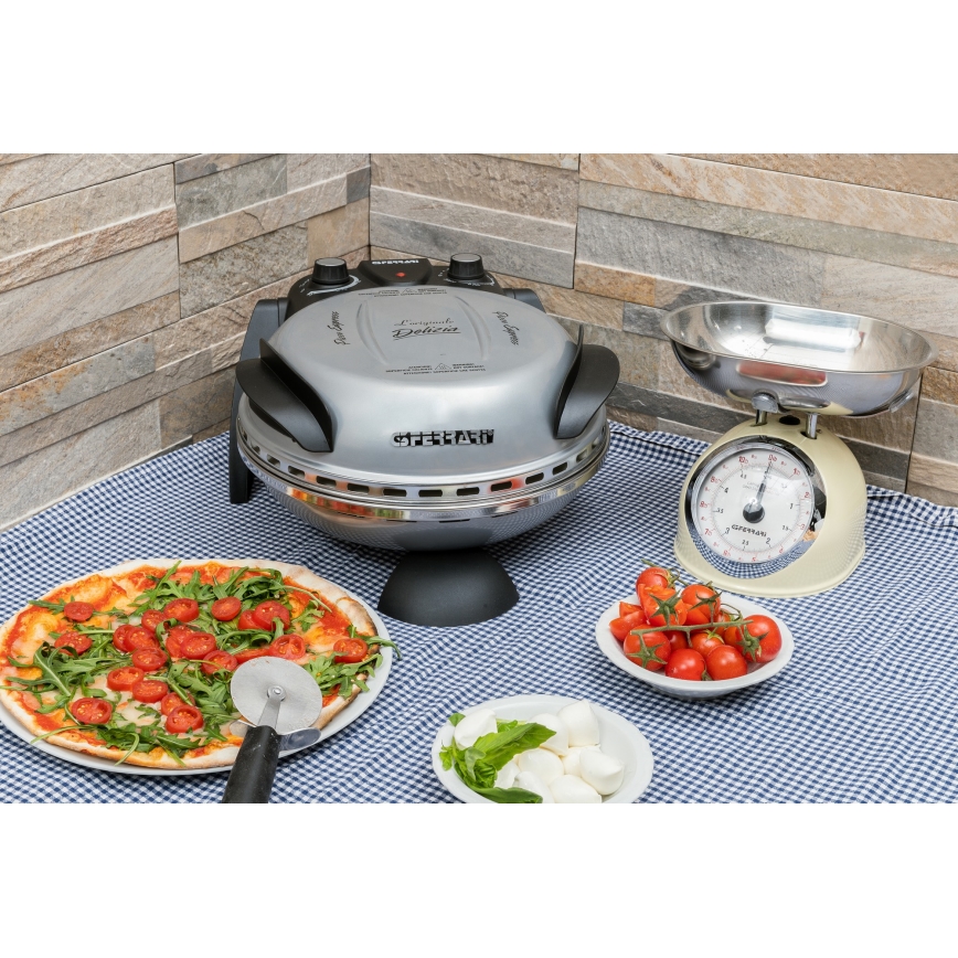 G3Ferrari G1000606 - Piec do pizzy DELIZIA 1200W/230V srebrny