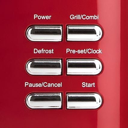 G3Ferrari G1015502 - Kuchenka mikrofalowa z funkcją grilla, 1150 W / 230 V, 20 l, czerwona