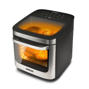 G3Ferrari G1021900 - Beztłuszczowa frytkownica FRIGGISANO 1800 W/230 V, 13 l, stal nierdzewna/czarny