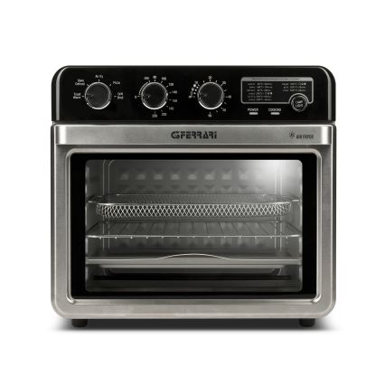 G3Ferrari G1022100 - Piekarnik termoobiegowy z funkcją frytkownicy 2000 W/230 V, 32 l, stal nierdzewna