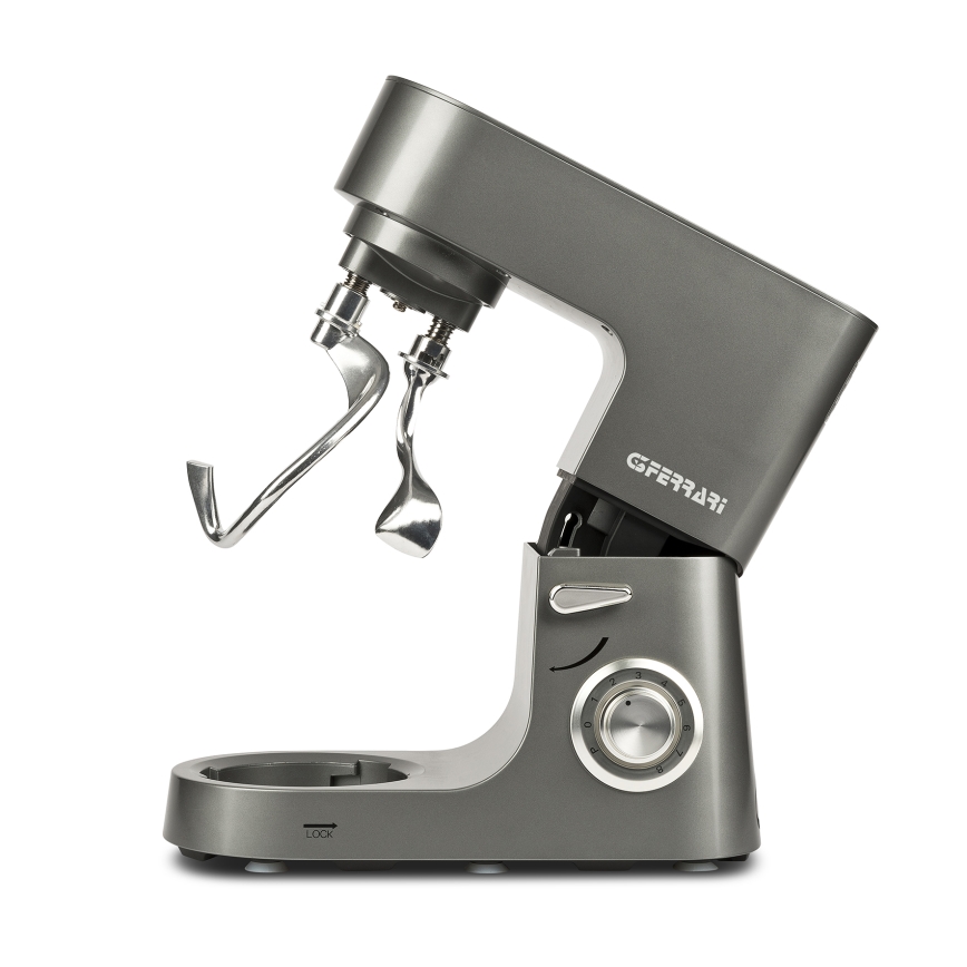 G3Ferrari G2016400 - Robot kuchenny stołowy z podwójnym hakiem PASTAIO 8 l 1800W/230V matowy chrom