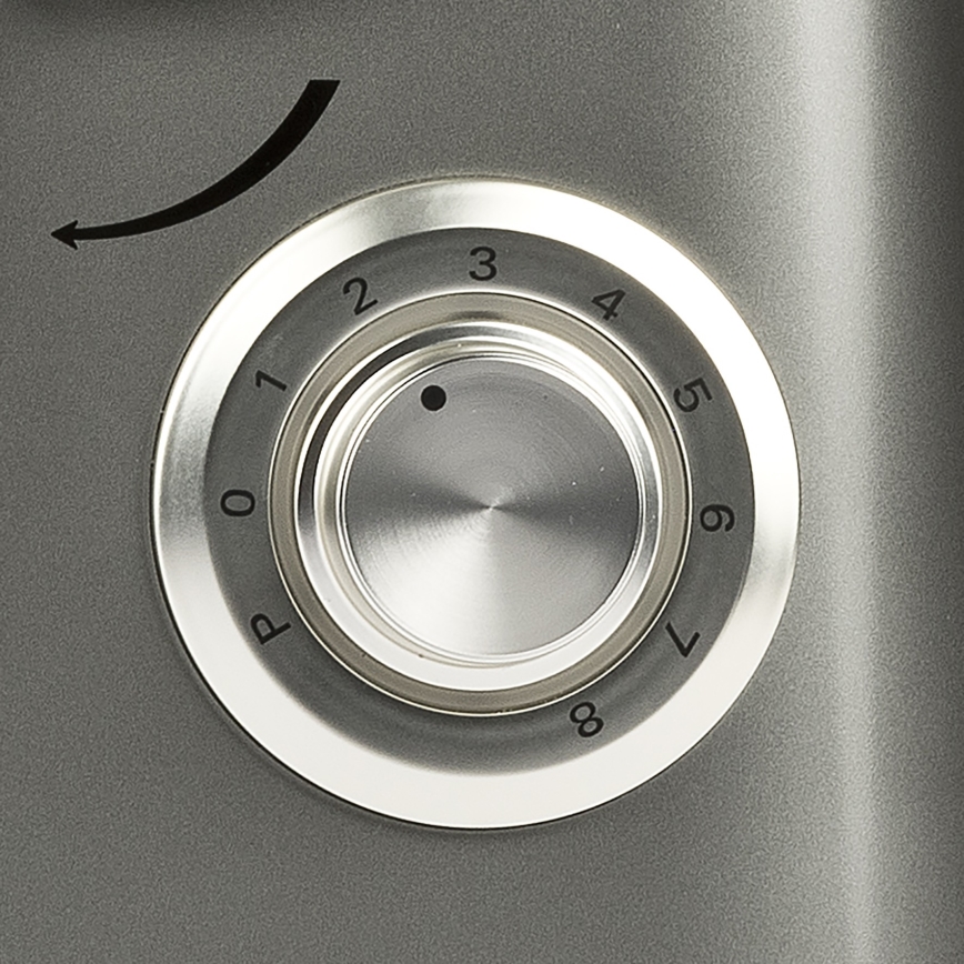 G3Ferrari G2016400 - Robot kuchenny stołowy z podwójnym hakiem PASTAIO 8 l 1800W/230V matowy chrom