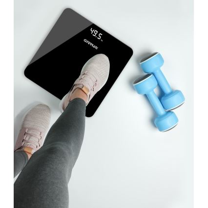 G3Ferrari G3005800 - Cyfrowa waga osobowa 3xAAA czarna