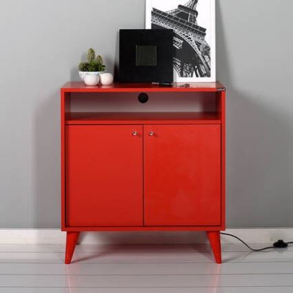 Gabinet 79x73 cm czerwony