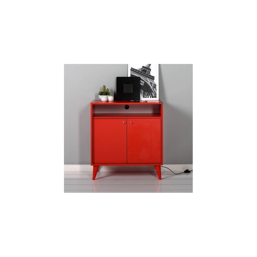 Gabinet 79x73 cm czerwony