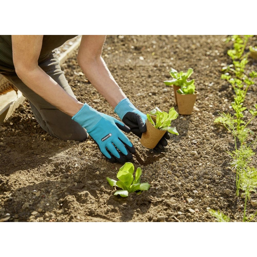 Gardena - Rękawice robocze niebiesko-czarne