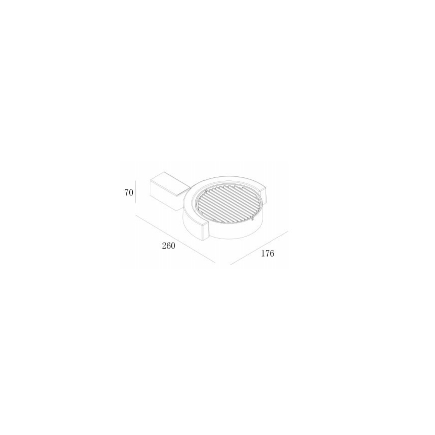 Gardino LX1241A - LED Kinkiet zewnętrzny MARGHERITA LED/15W/230V IP54