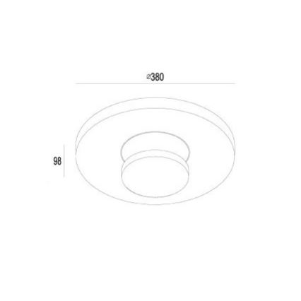 Gardino LX1421 - LED Plafon zewnętrzny TULIPANI LED/18W/230V IP54