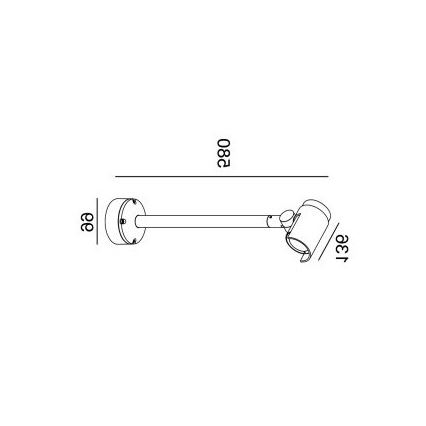 Gardino LX1674 - LED Kinkiet zewnętrzny punktowy ROSE LED/15W/230V IP65