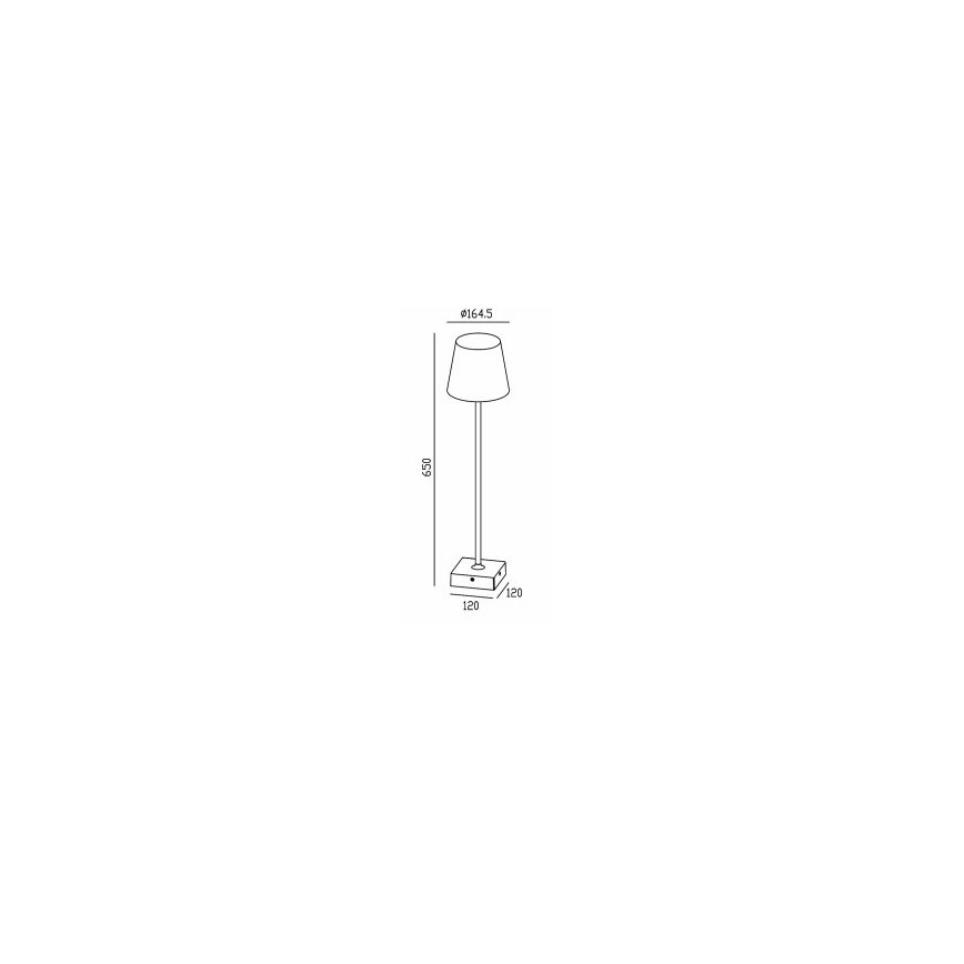 Gardino LX1793-650 - LED Zewnętrzna lampa stojąca VIOLA LED/7W/230V IP65