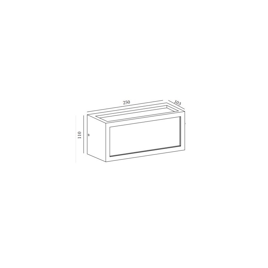 Gardino LX5705-LED - LED Kinkiet zewnętrzny BETULLA LED/18W/230V IP54