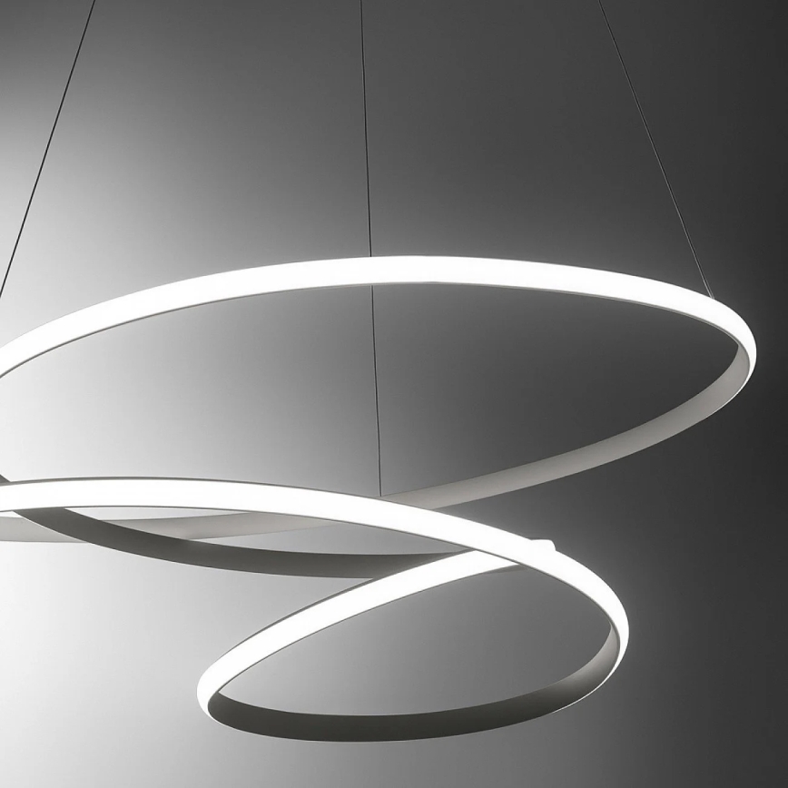 Gea Luce DIVA S/S TITANIO -  LED Żyrandol ściemnialny na lince DIVA LED/80W/230V szare