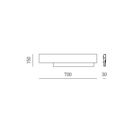 Gea Luce DOHA A G N - LED Kinkiet DOHA LED/25W/230V 70 cm czarny