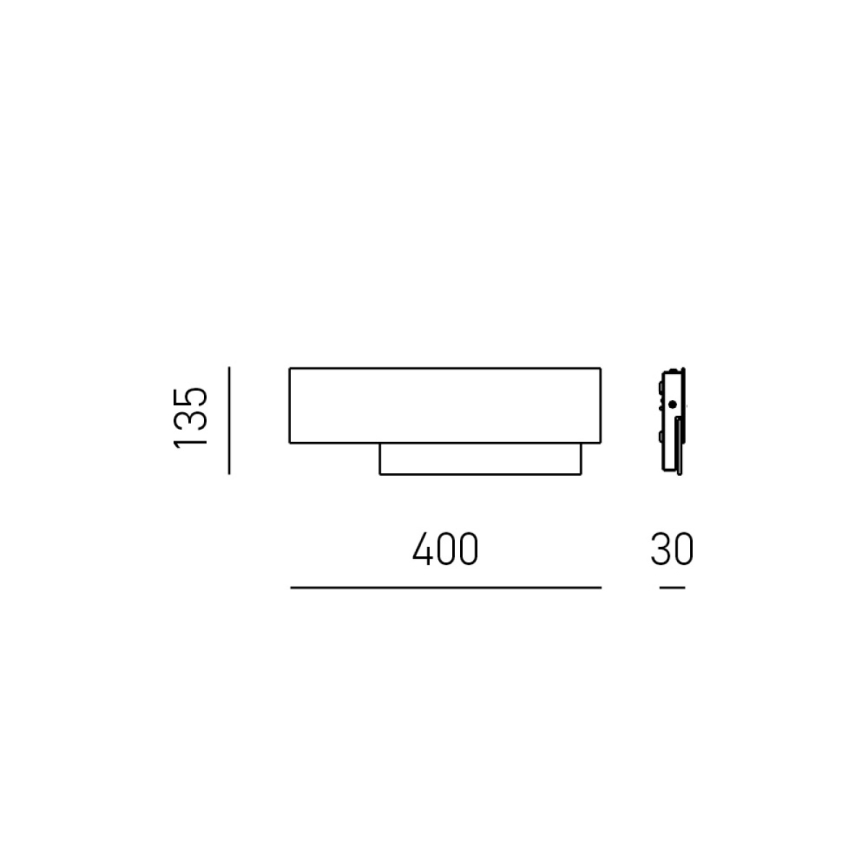 Gea Luce DOHA A P B - LED Kinkiet DOHA LED/15W/230V 40 cm biały