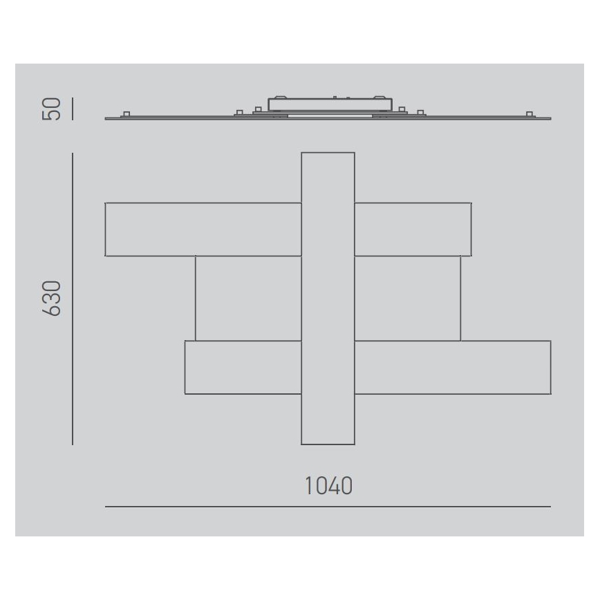 Gea Luce DOHA P G T - LED Plafon DOHA LED/50W/230V 104 cm beżowy