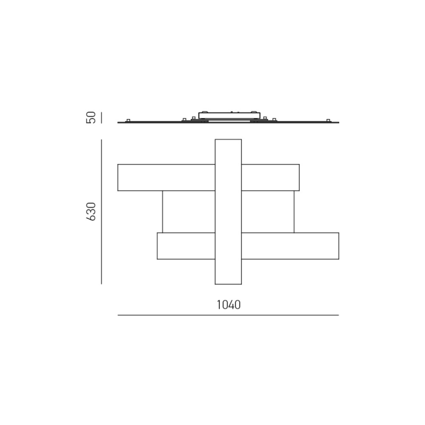 Gea Luce DOHA P G T - LED Plafon DOHA LED/50W/230V 104 cm beżowy