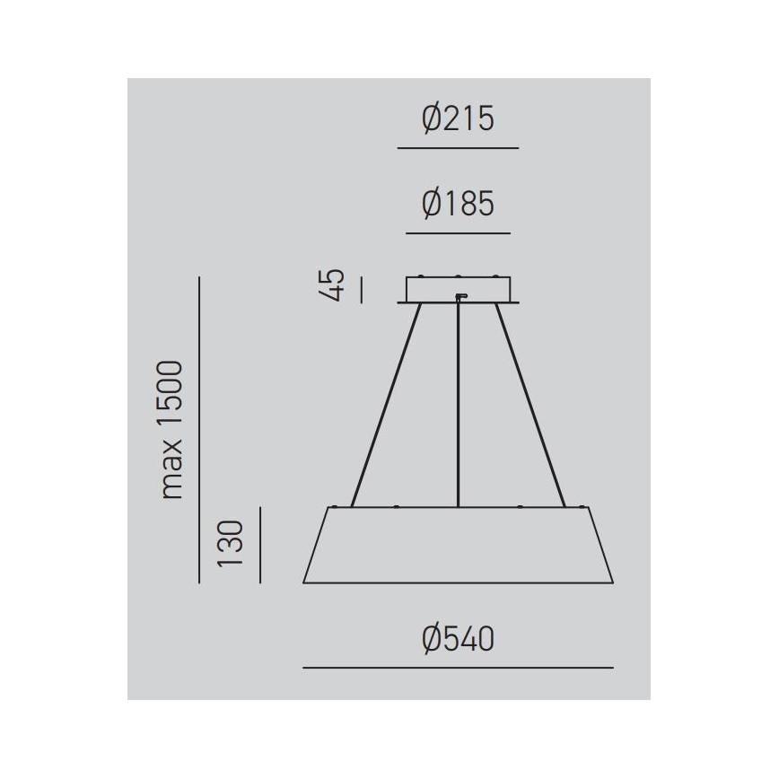 Gea Luce JULIETTE S B - LED Żyrandol ściemnialny na lince JULIETTE LED/50W/230V biała +