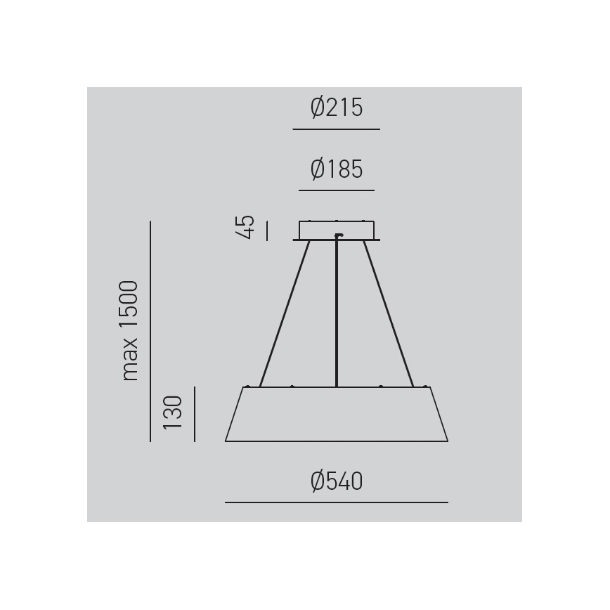 Gea Luce JULIETTE S N - LED Żyrandol ściemnialny na lince JULIETTE LED/50W/230V czarne/złoty
