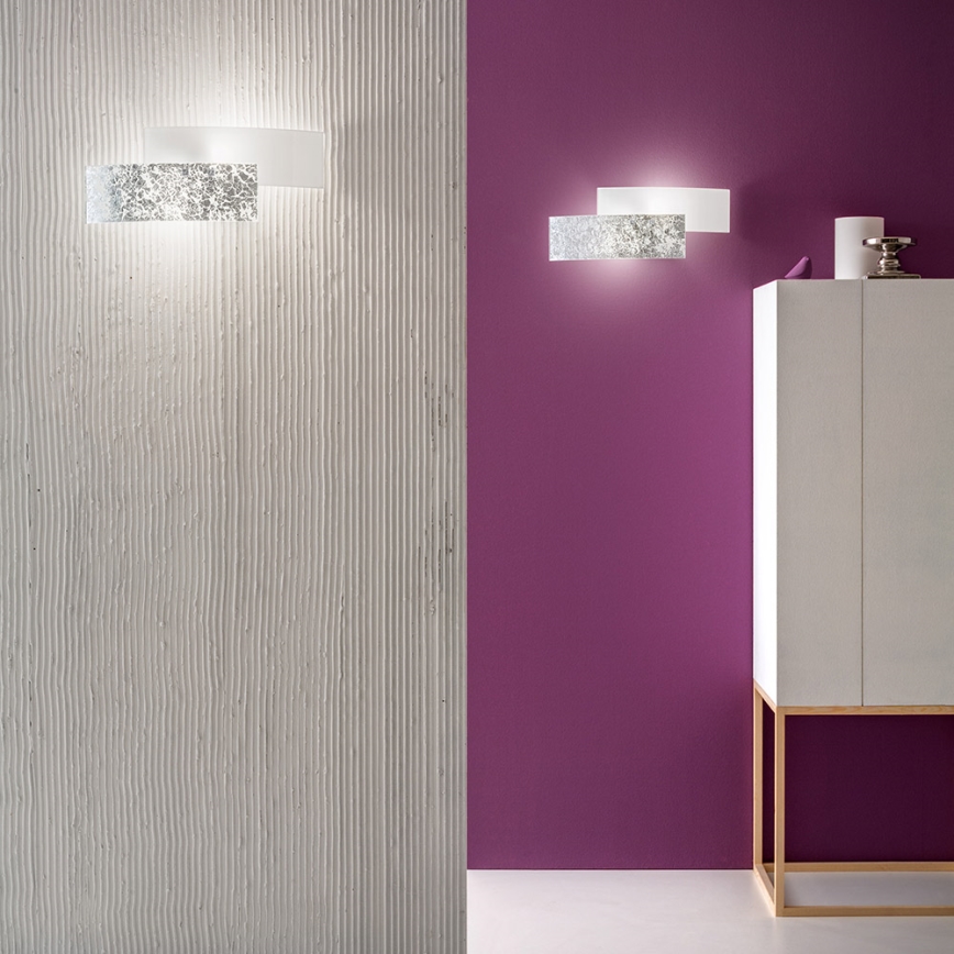 Gea Luce LARA A P arg - Kinkiet LARA 2xE14/42W/230V srebrne