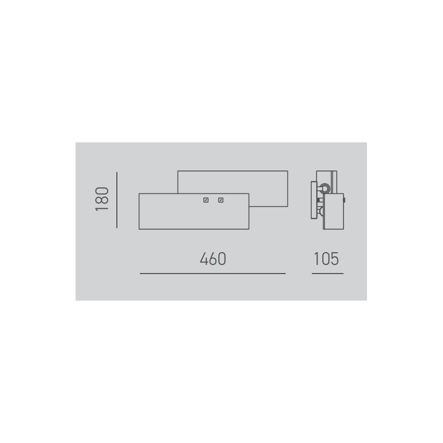Gea Luce LARA A P arg - Kinkiet LARA 2xE14/42W/230V srebrne