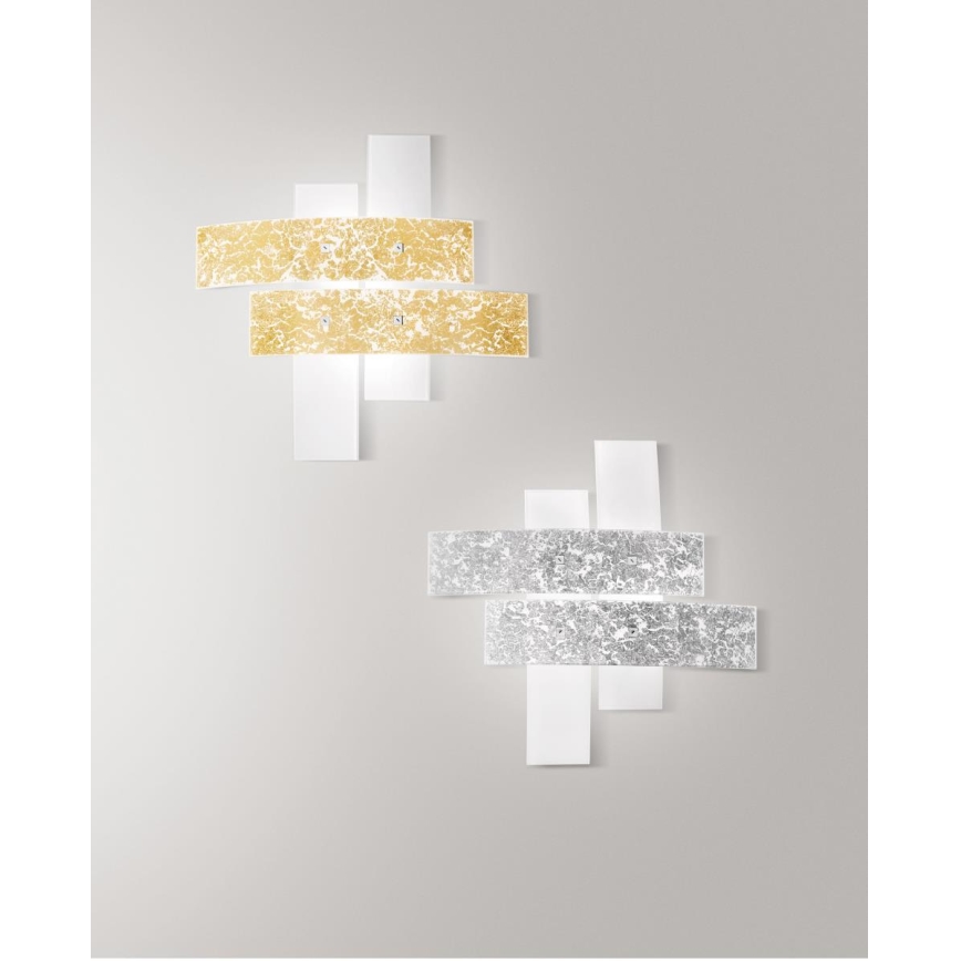 Gea Luce LARA P G arg - Lampa sufitowa LARA 4xE27/52W/230V 91 cm srebrna
