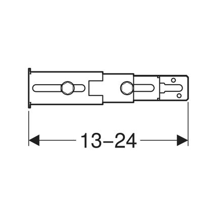 Geberit 111.064.00.1 - Zestaw do mocowania nóżek do tylnej ściany Duofix, 2 szt.