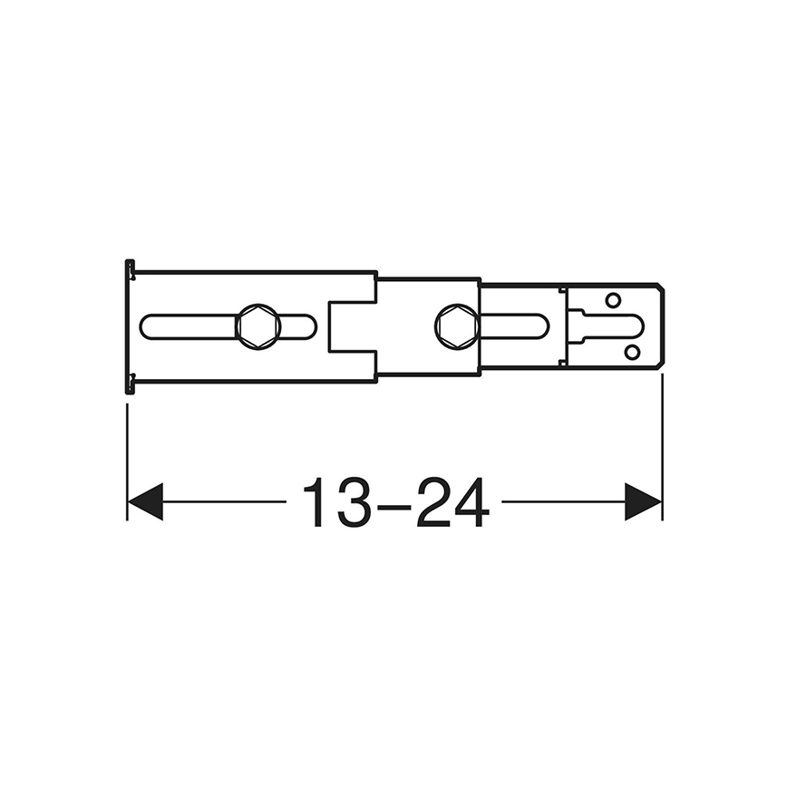 Geberit 111.064.00.1 - Zestaw do mocowania nóżek do tylnej ściany Duofix, 2 szt.