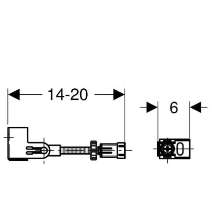Geberit 111.835.00.1 - Zestaw mocowań do montażu ściennego Duofix, 2 szt.
